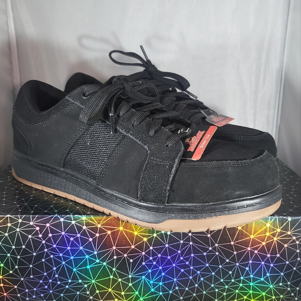 Size 10- BRAHMA Steel Toe Shoe Low Work Safety Black. Need steel toes and don't
